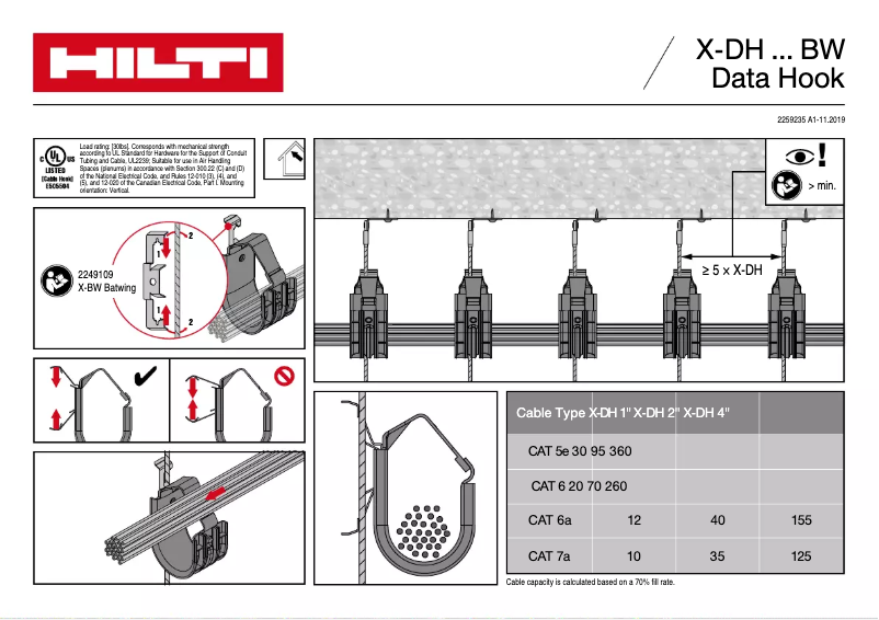 Page n°1 - Manuel utilisateur Hilti X-DH BW