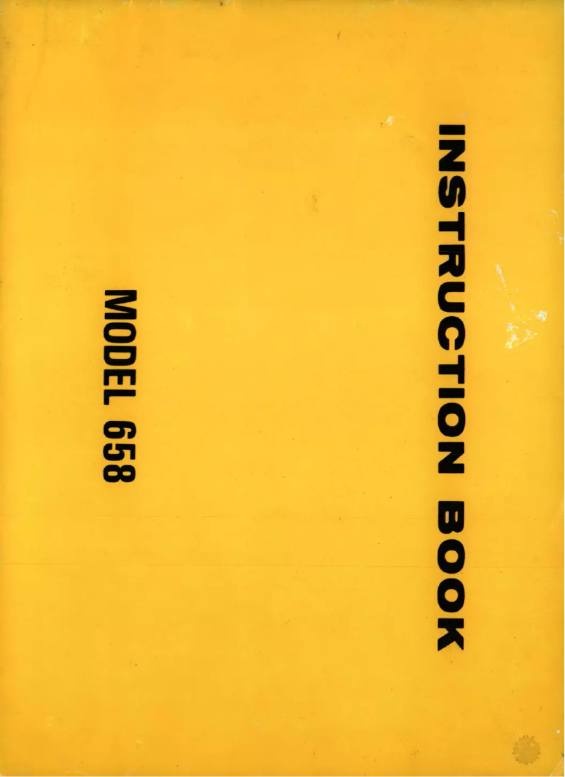 Image de la première page du manuel de l'appareil New Home 658