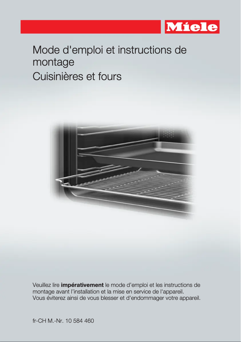 Page n°1 - Manuel utilisateur Miele H 2255-55 E Active