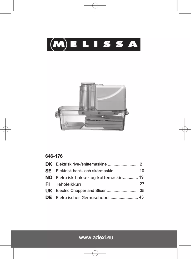 Image de la première page du manuel de l'appareil 646-176