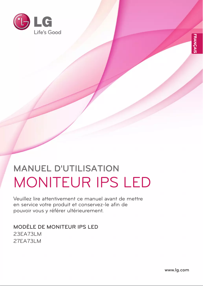Image de la première page du manuel de l'appareil 23EA73LM-P