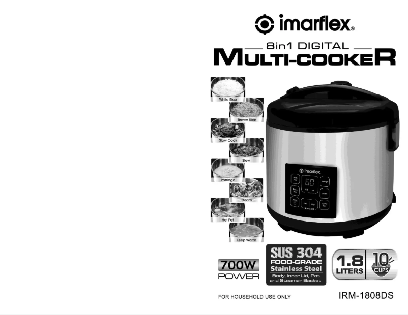 Page n°1 - Manuel utilisateur Imarflex IRM-1808DS