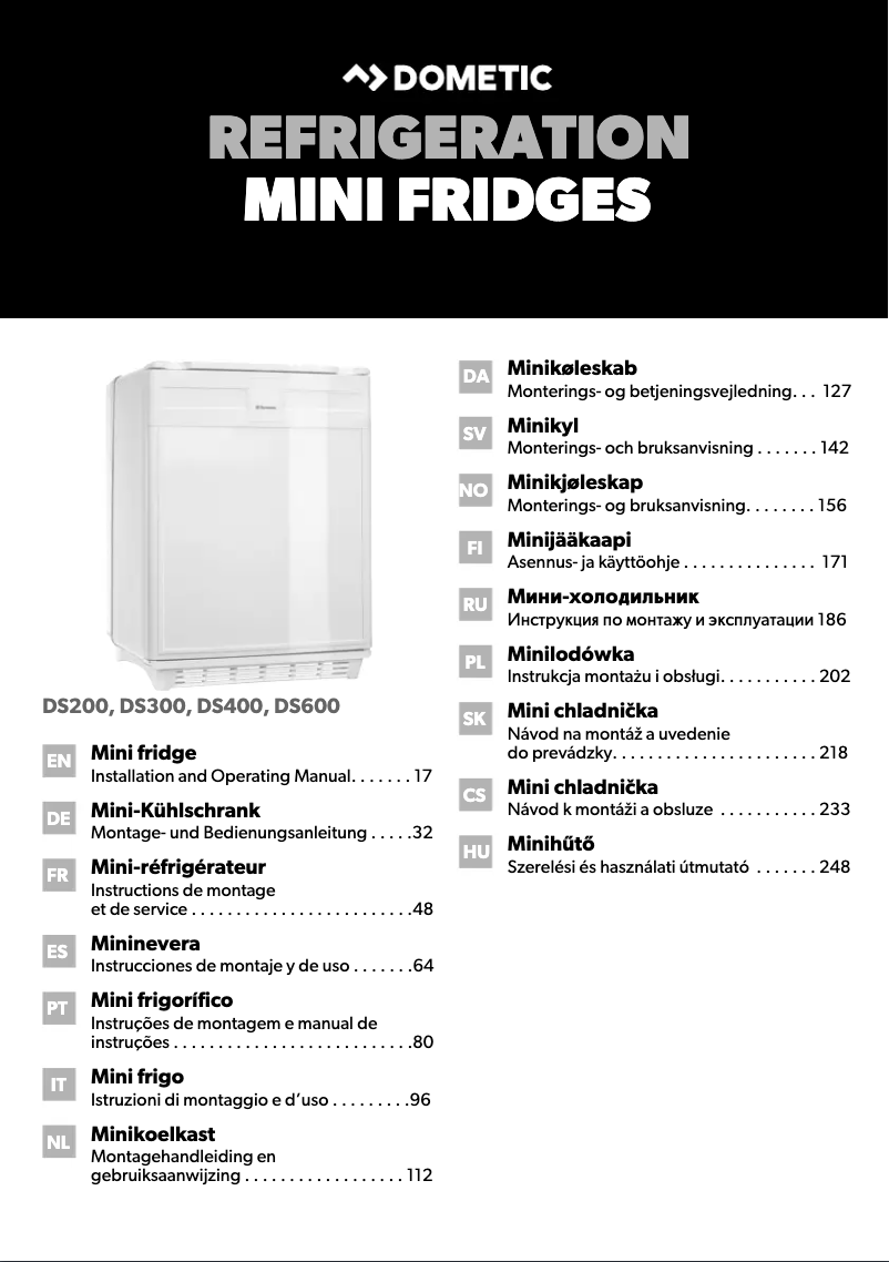 Página 1 del manual Manual de instrucciones Dometic miniCool DS 300