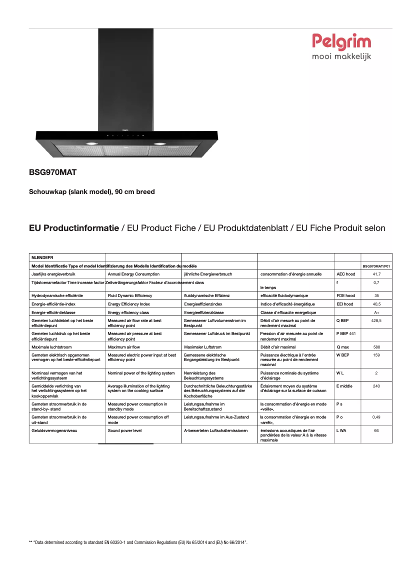 Image de la première page du manuel de l'appareil BSG970MAT