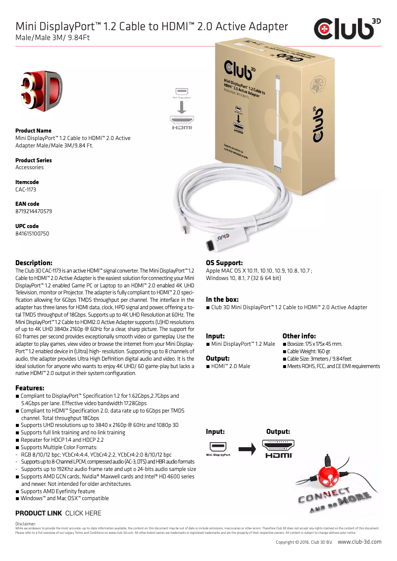 Image de la première page du manuel de l'appareil CAC-1173