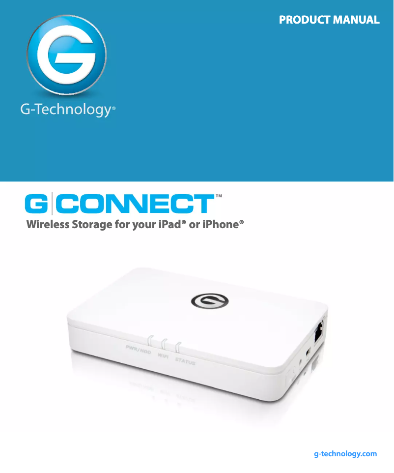Image de la première page du manuel de l'appareil G-Connect