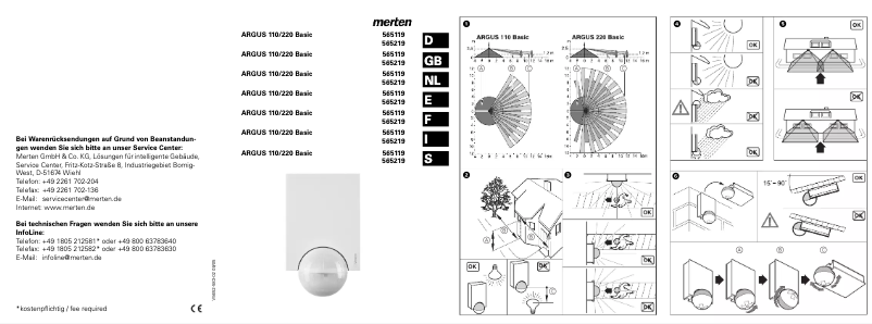 Page 1 of the manual User Manual Merten Argus 110 Basic