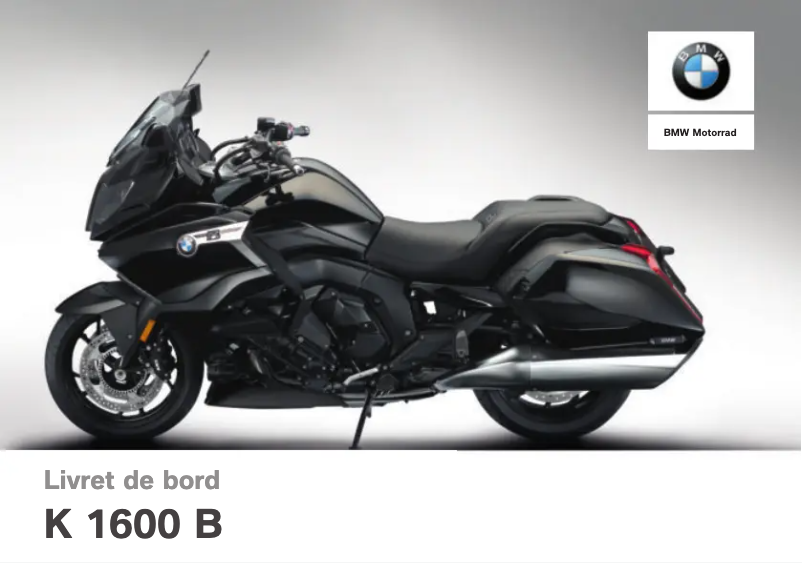 Image de la première page du manuel de l'appareil K 1600 B (2017)