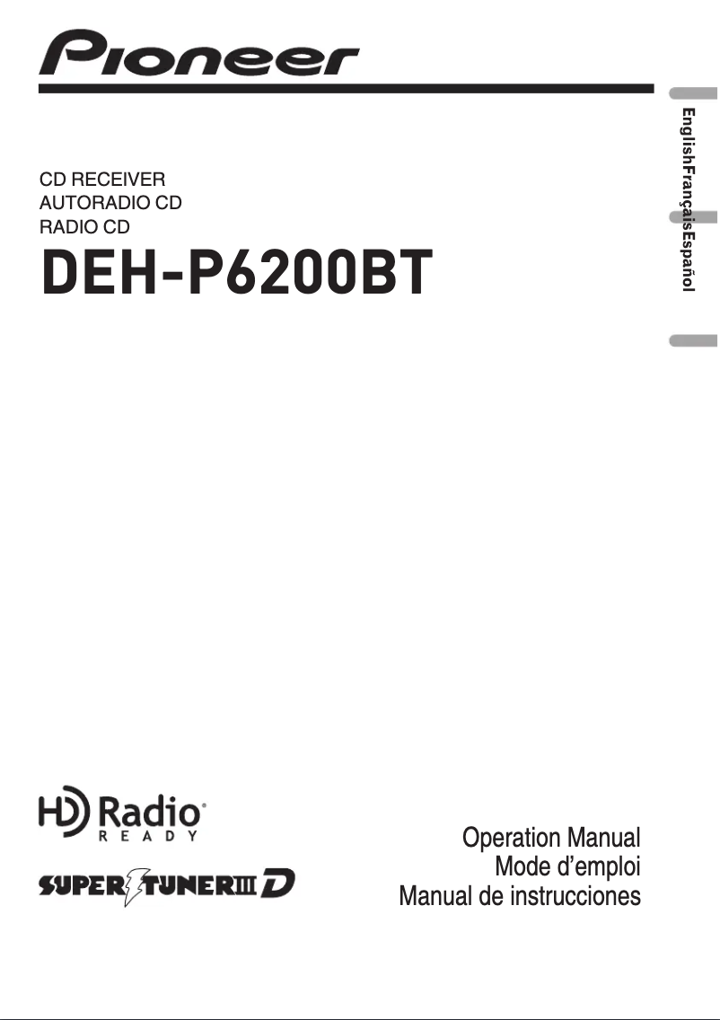 Page n°1 - Manuel utilisateur Pioneer DEH-P6200