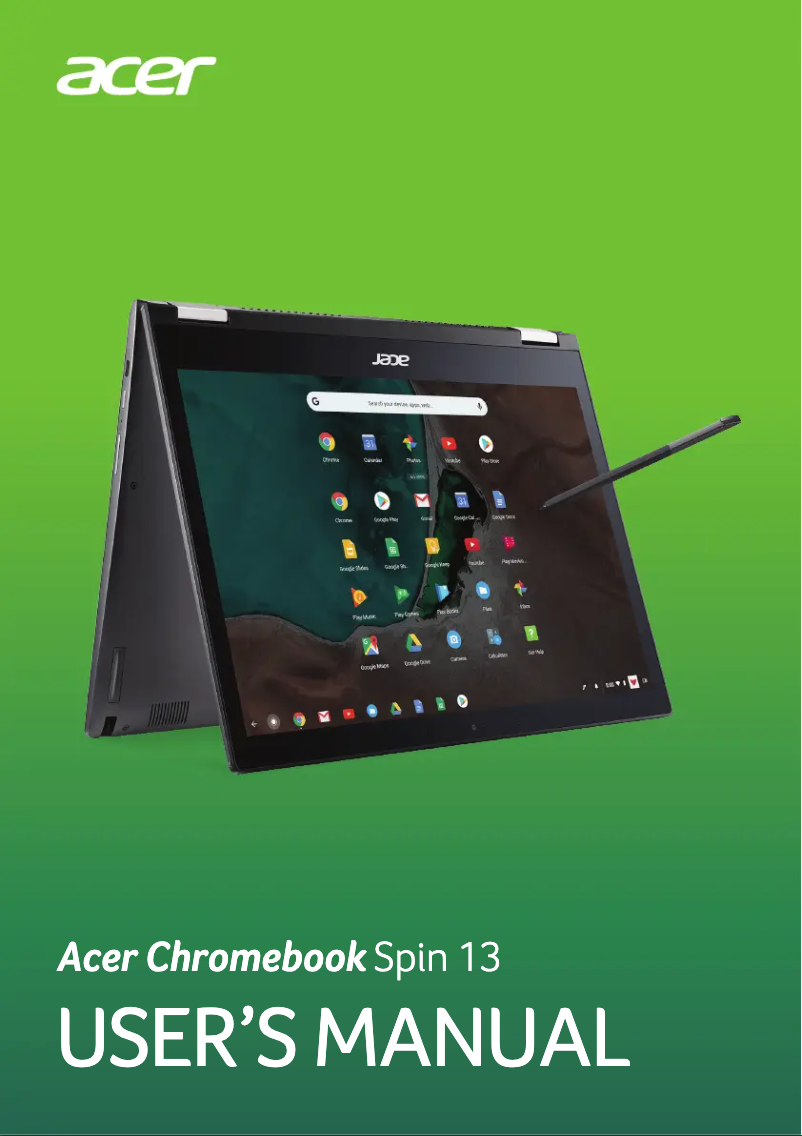 Página 1 del manual Manual de usuario Acer Chromebook Enterprise Spin 13