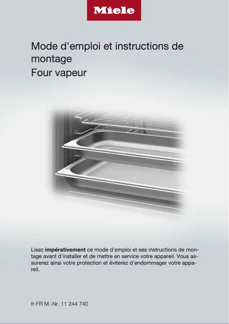 Page n°1 - Fiche technique Miele DG 7140