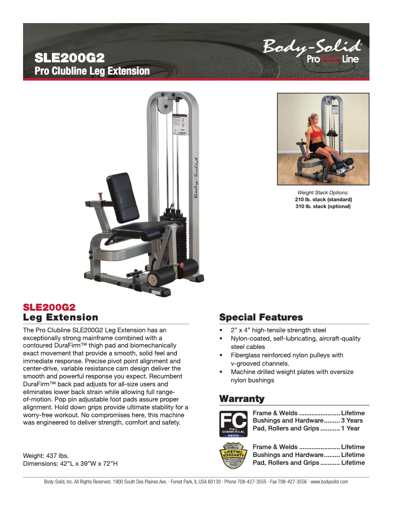 Image de la première page du manuel de l'appareil SLE200G-2