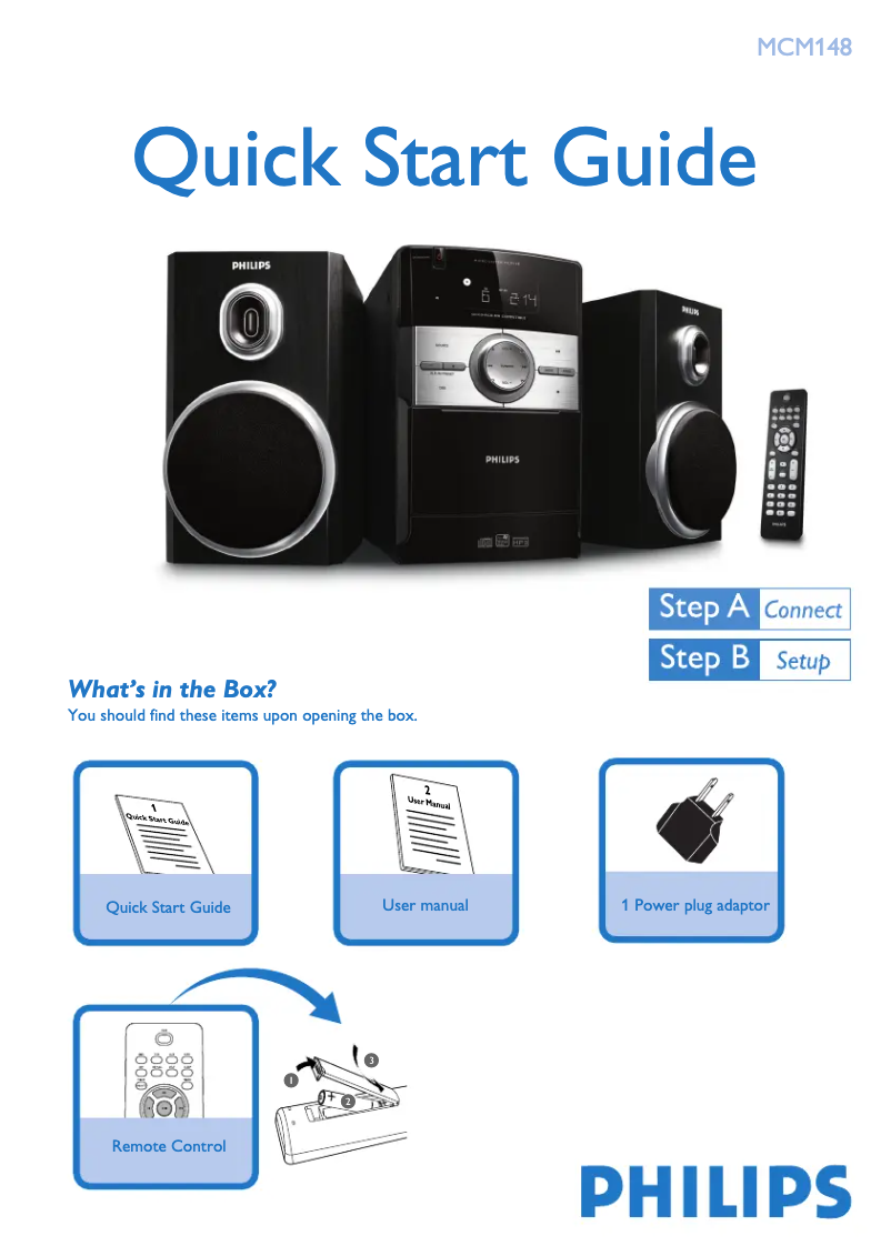 Image de la première page du manuel de l'appareil MCM148