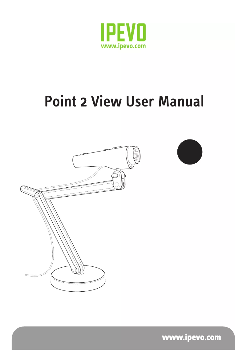 Image de la première page du manuel de l'appareil Point 2 View