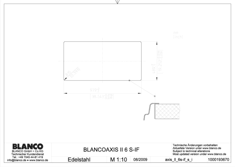 Page n°1 - Manuel utilisateur BLANCO AXIS II 6 S-IF