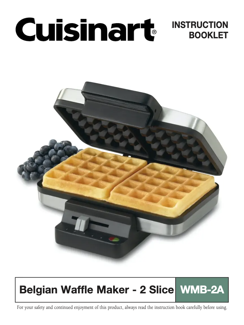 Page 1 de la notice Manuel utilisateur Cuisinart WMB-2BI
