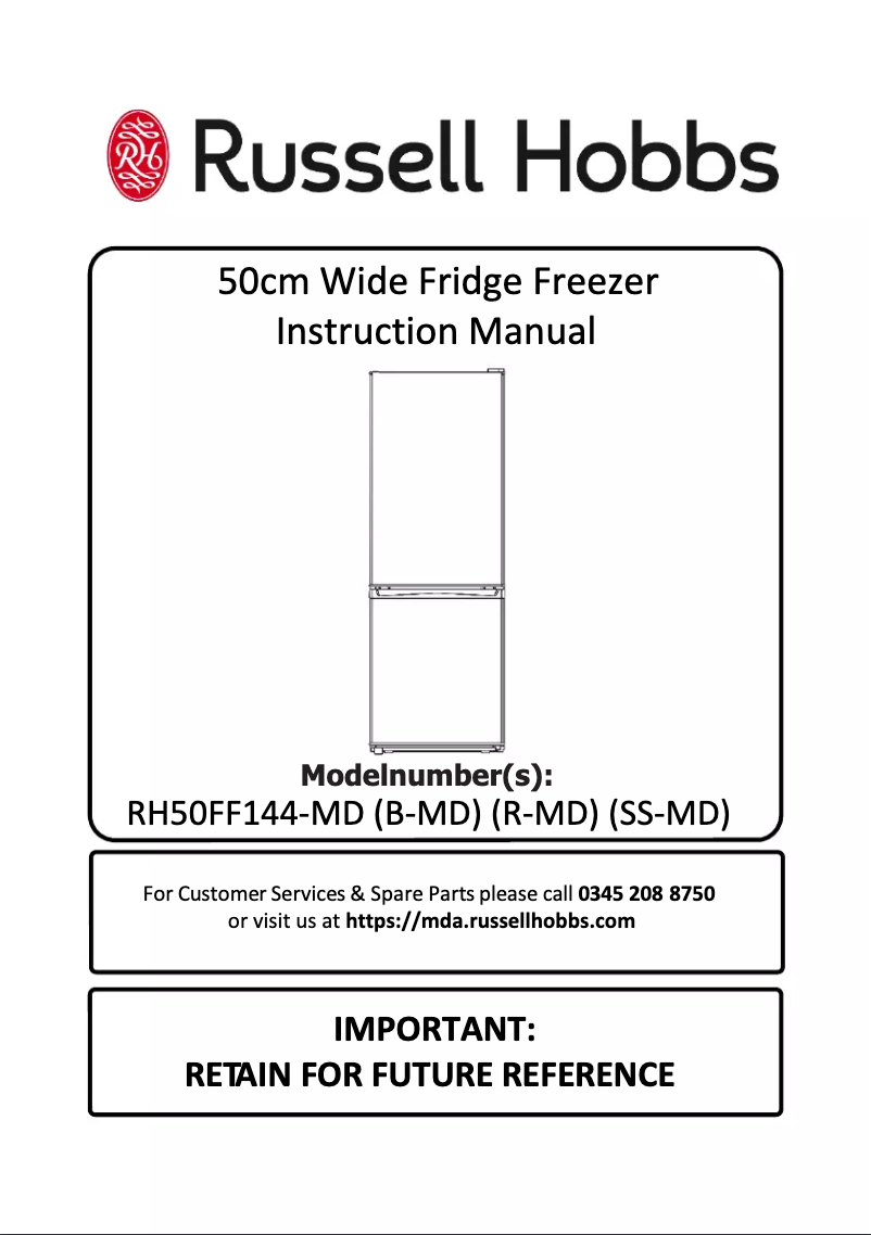 Página 1 del manual Manual de usuario Russell Hobbs RH50FF144-MD