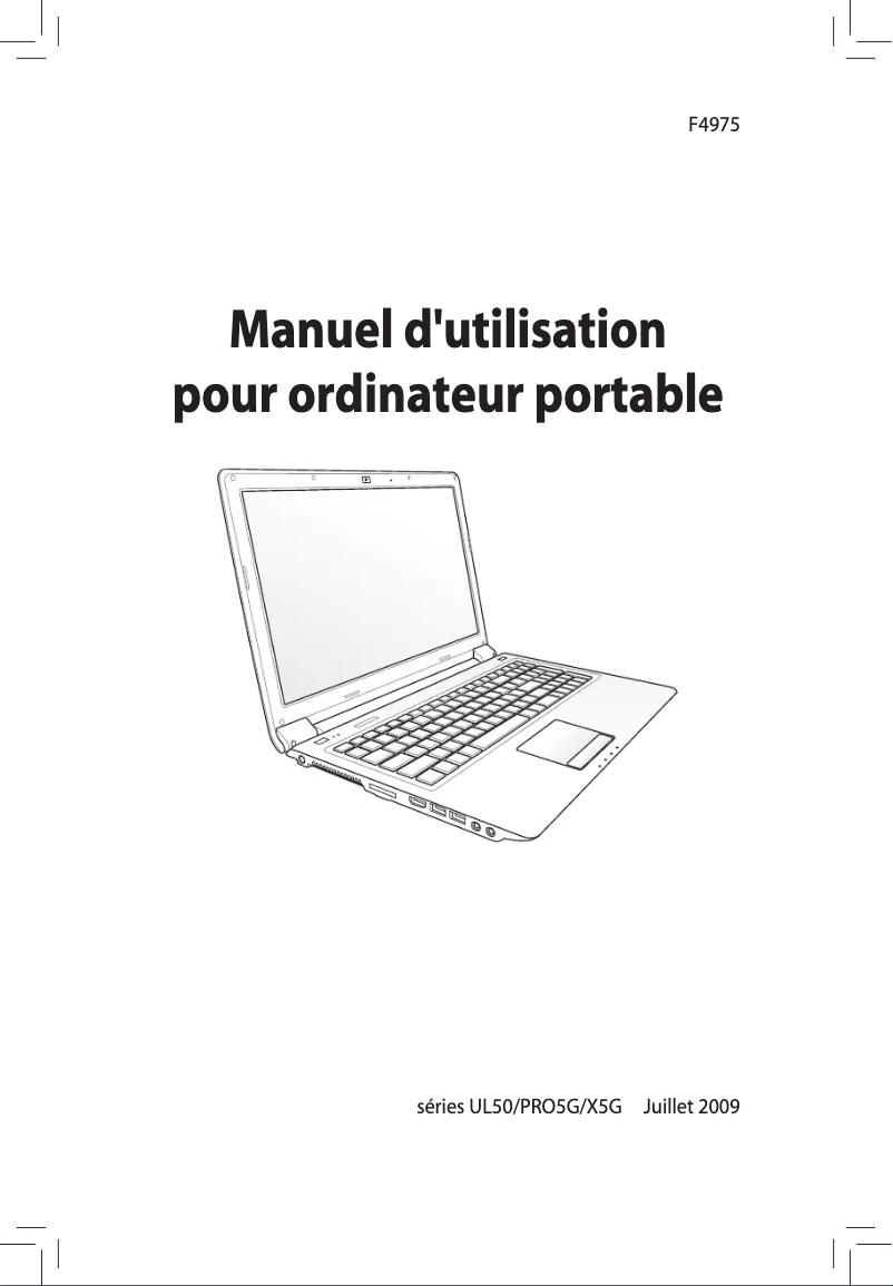 Image de la première page du manuel de l'appareil UL50Vt