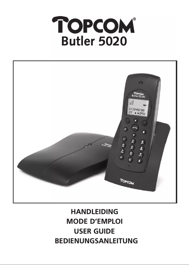 Página 1 del manual Manual de usuario Topcom Butler 5020