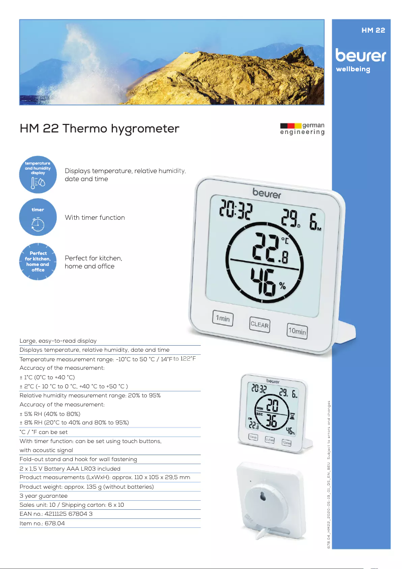 Image de la première page du manuel de l'appareil HM 22