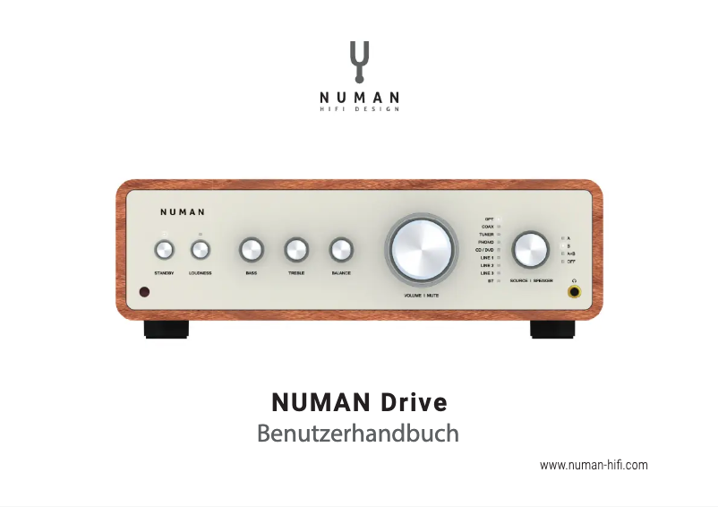 Page n°1 - Manuel utilisateur Numan Drive