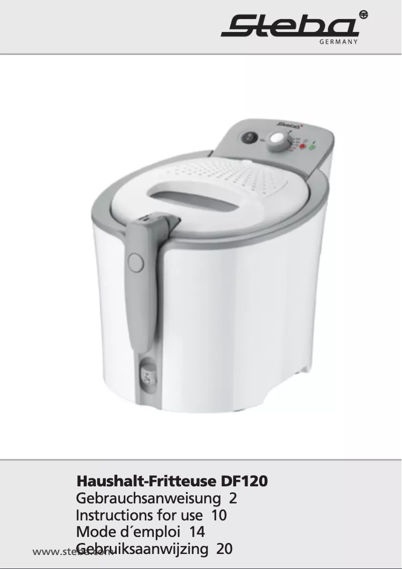 Page n°1 - Manuel utilisateur Steba DF 120