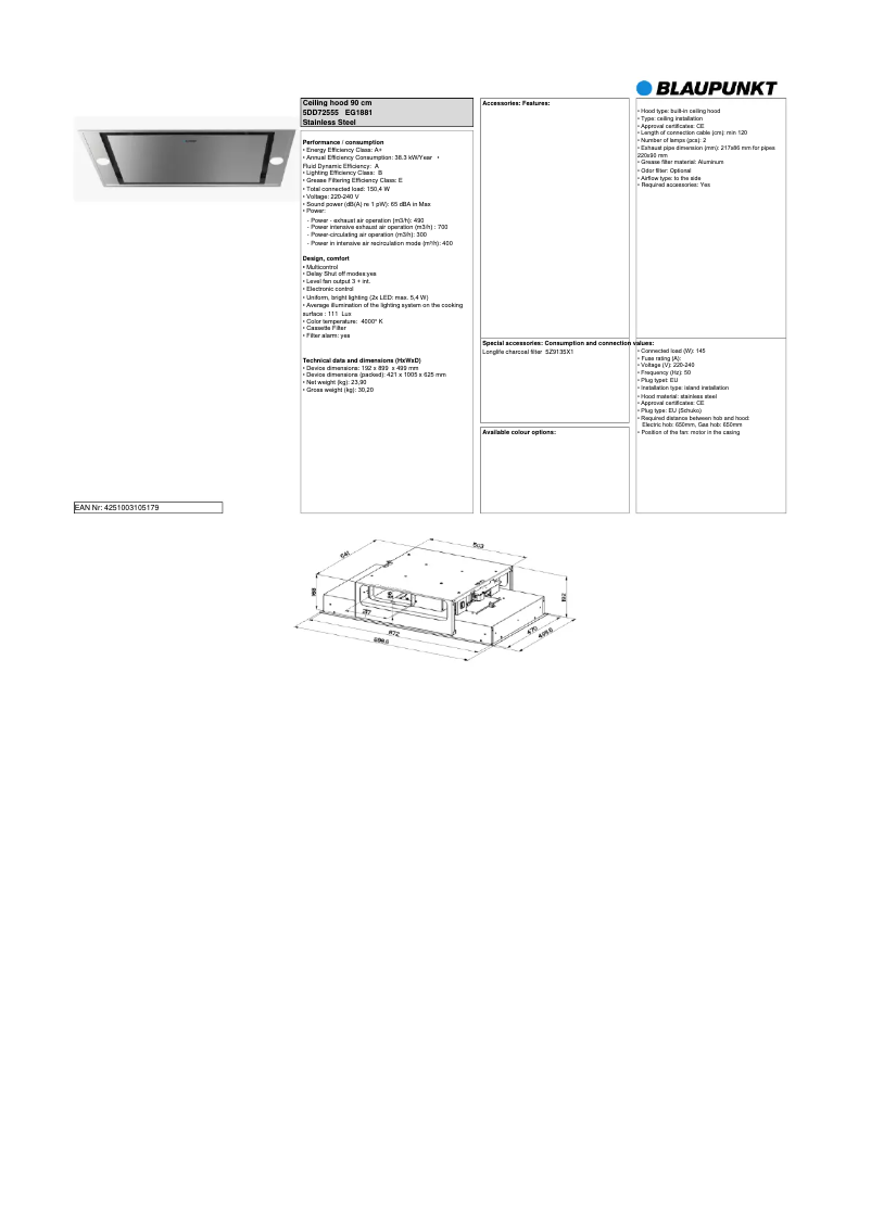 Image de la première page du manuel de l'appareil 5DD72555