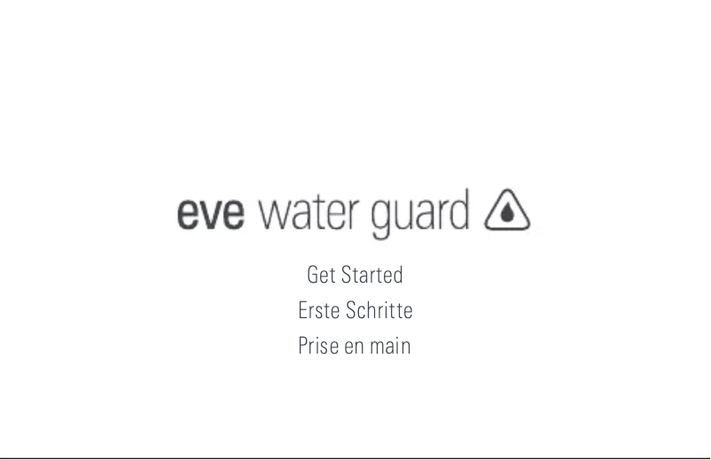Page 1 de la notice Manuel utilisateur EVE Water Guard