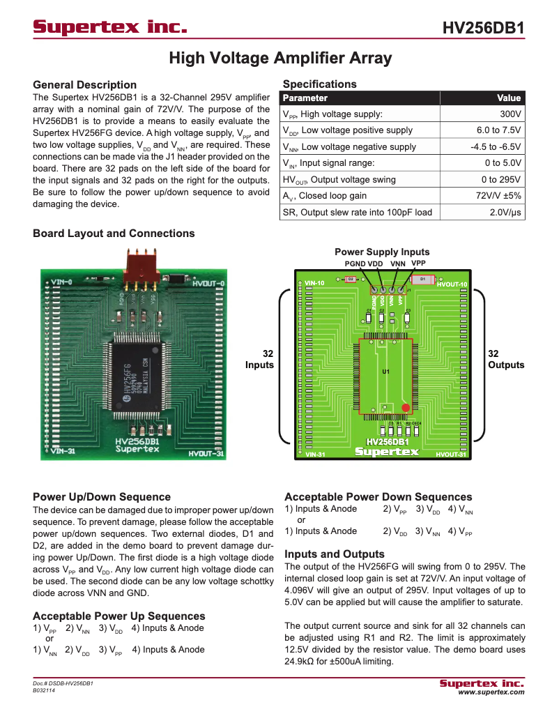 Page 1 de la notice Manuel utilisateur Microchip HV256DB1