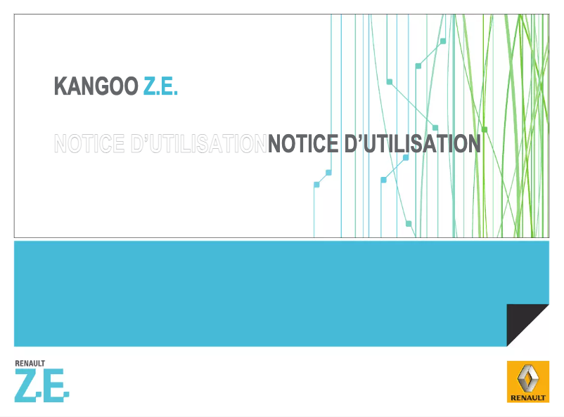 Page 1 de la notice Manuel utilisateur Renault Kangoo Z.E (2012)