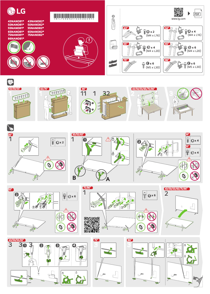 Page 1 of the manual User Manual LG 55NANO81T6A