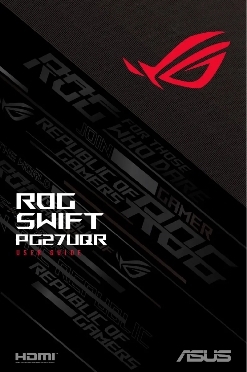 Page 1 de la notice Manuel utilisateur Asus ROG Swift PG27UQR