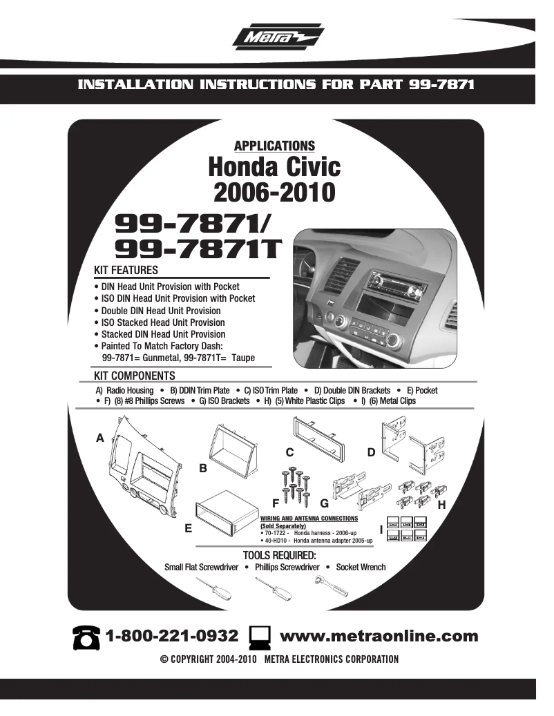 Image de la première page du manuel de l'appareil 99-7871