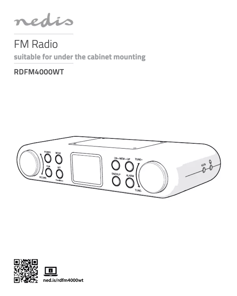 Image de la première page du manuel de l'appareil RDFM4000WT