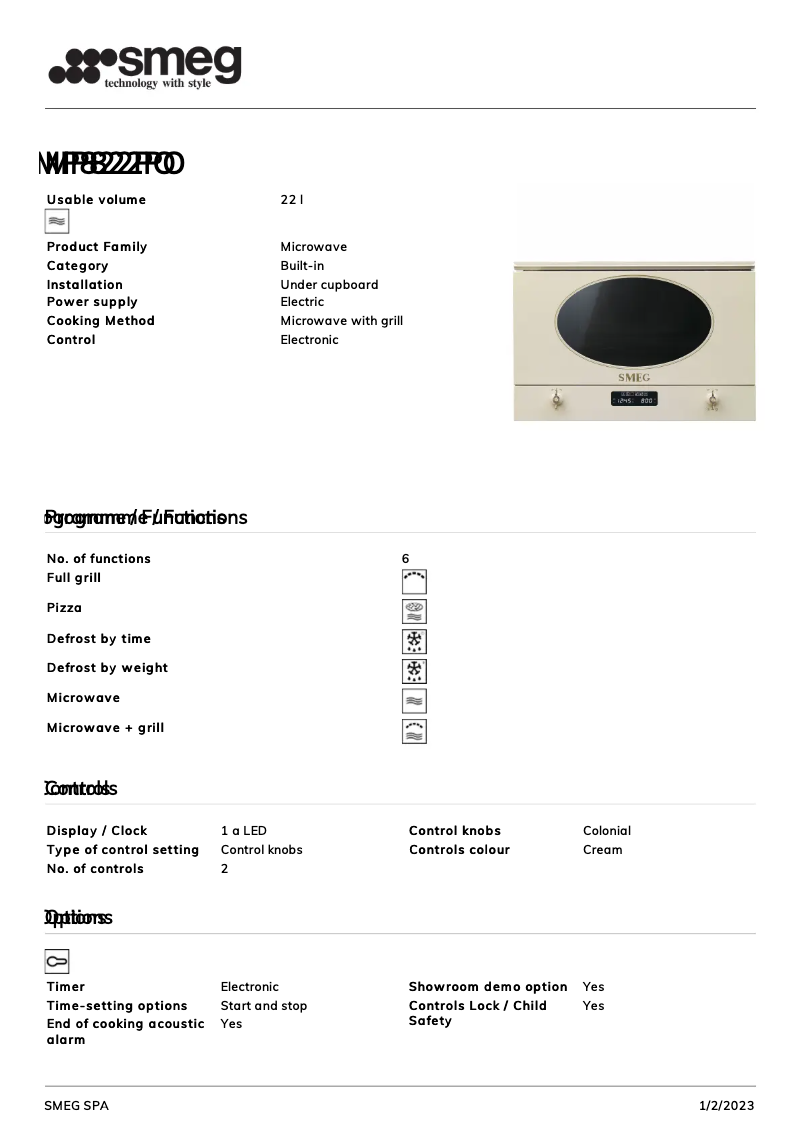 Imagen de la primera página del manual del dispositivo MP822PO