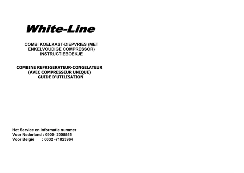 Page 1 de la notice Manuel utilisateur Whiteline VC330