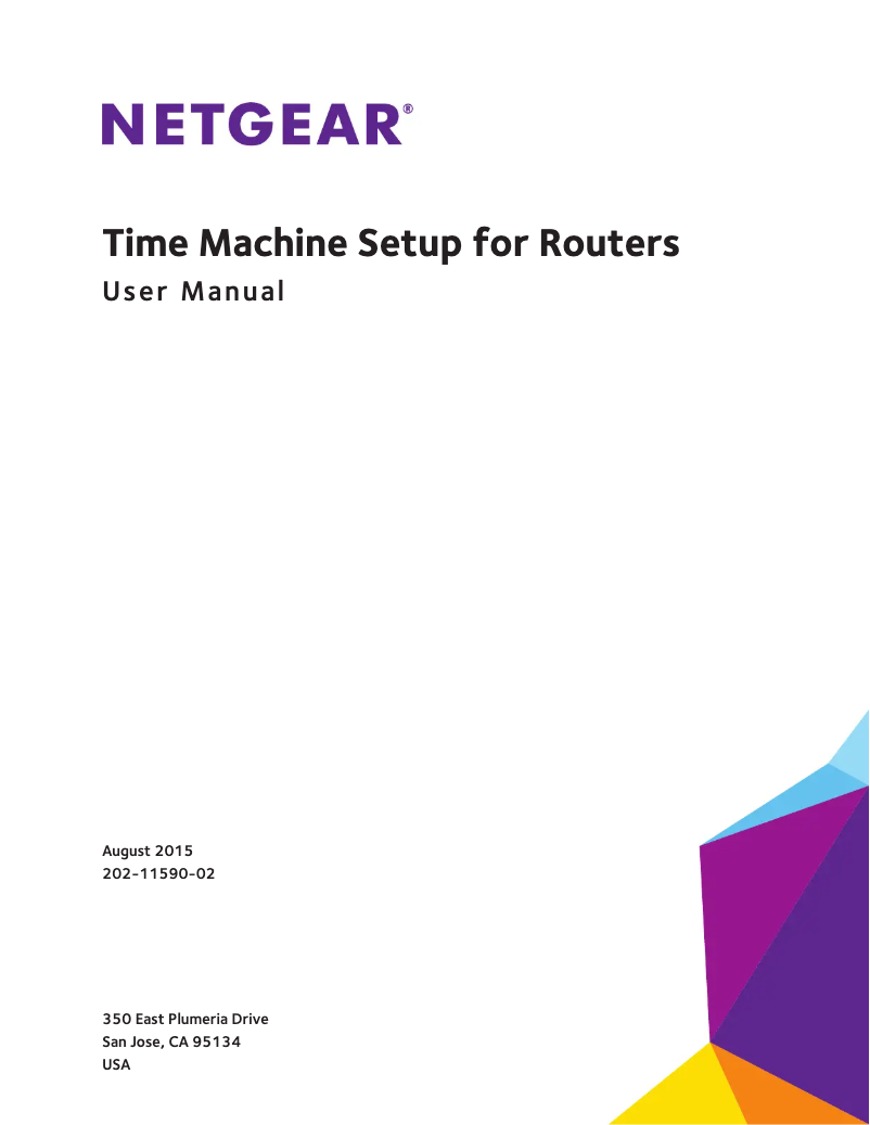 Page n°1 - Manuel utilisateur Netgear Time Machine