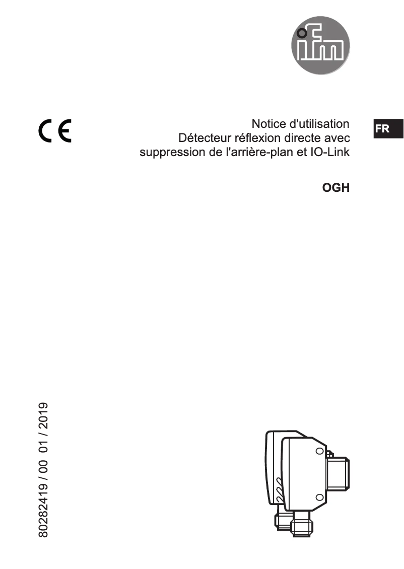 Page n°1 - Manuel utilisateur IFM OGH380