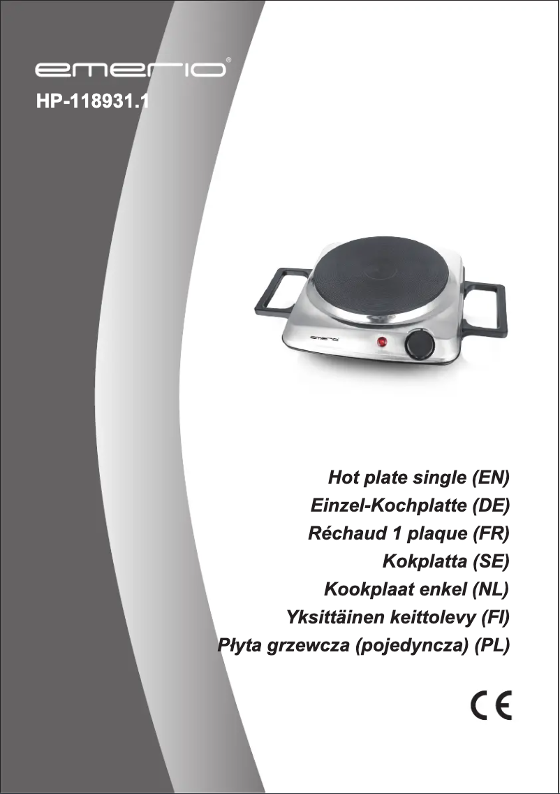 Page 1 de la notice Manuel utilisateur Emerio HP-118931