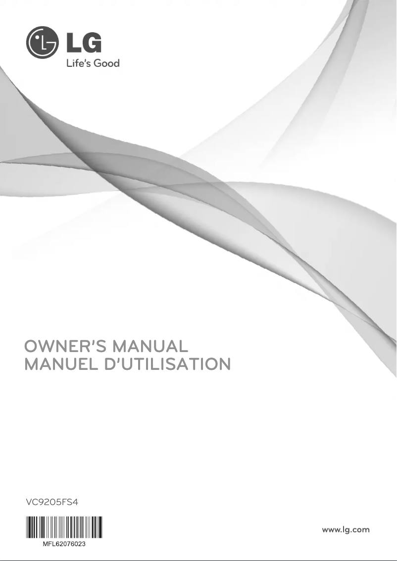 Page n°1 - Manuel utilisateur LG VC9205FS4