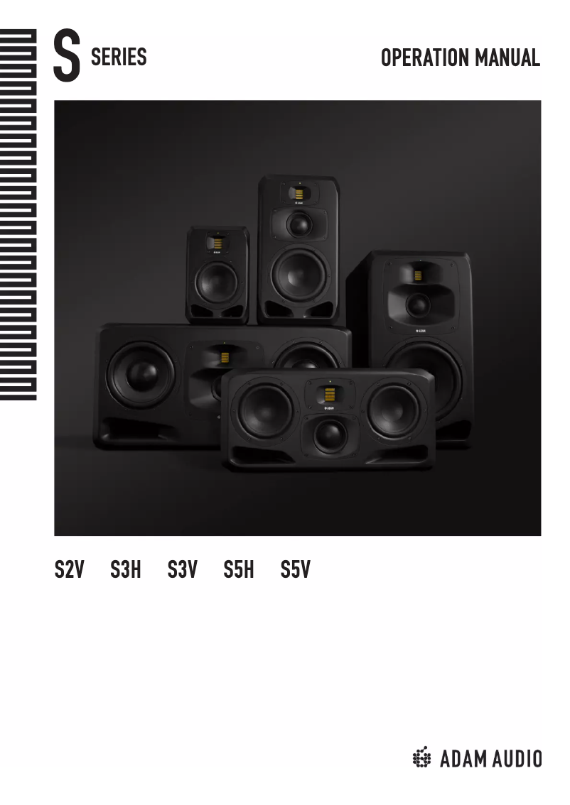 Page n°1 - Manuel utilisateur Adam S3V