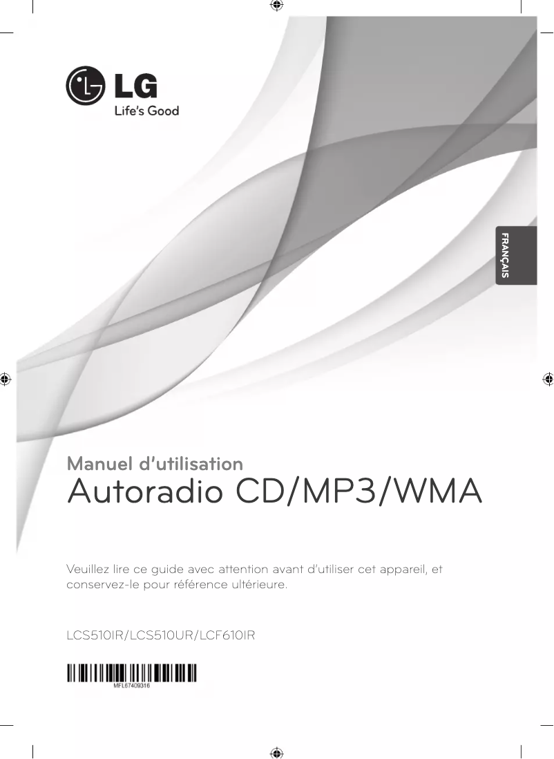 Page n°1 - Manuel utilisateur LG LCS510IR