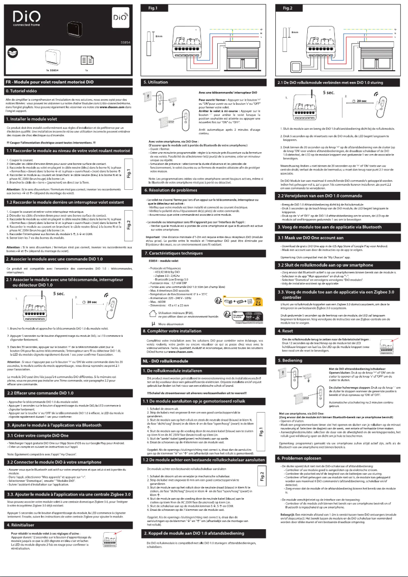 Page 1 de la notice Manuel utilisateur DiO 55854