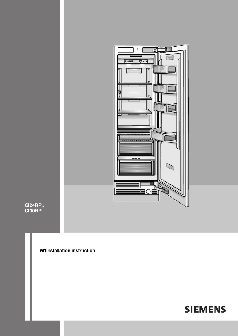 Page n°1 - Manuel utilisateur Siemens CI24RP00