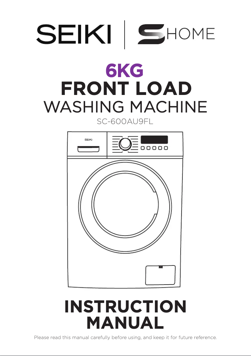 Image de la première page du manuel de l'appareil SC-600AU9FL