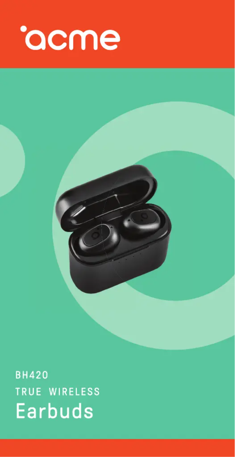 Image de la première page du manuel de l'appareil BH420