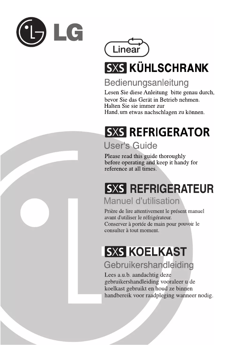 Page 1 de la notice Manuel utilisateur LG GC-L207TLJV