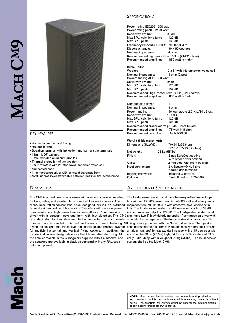Image de la première page du manuel de l'appareil CM9