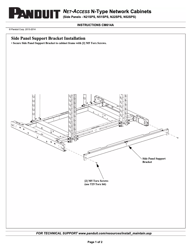 Página 1 del manual Manual de instrucciones Panduit N82SPS