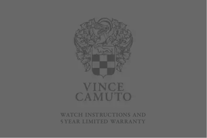 Page n°1 - Manuel utilisateur Vince Camuto VC.1010BNGP